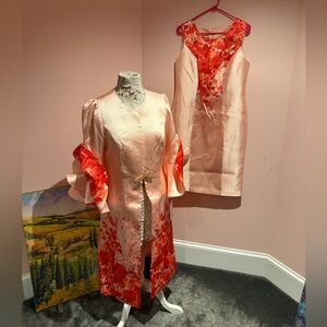 Especially Yours AMAZING peaches and fire 🔥 jacket/dress combo